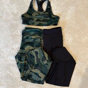 Camo Sports Bra and Leggings Set